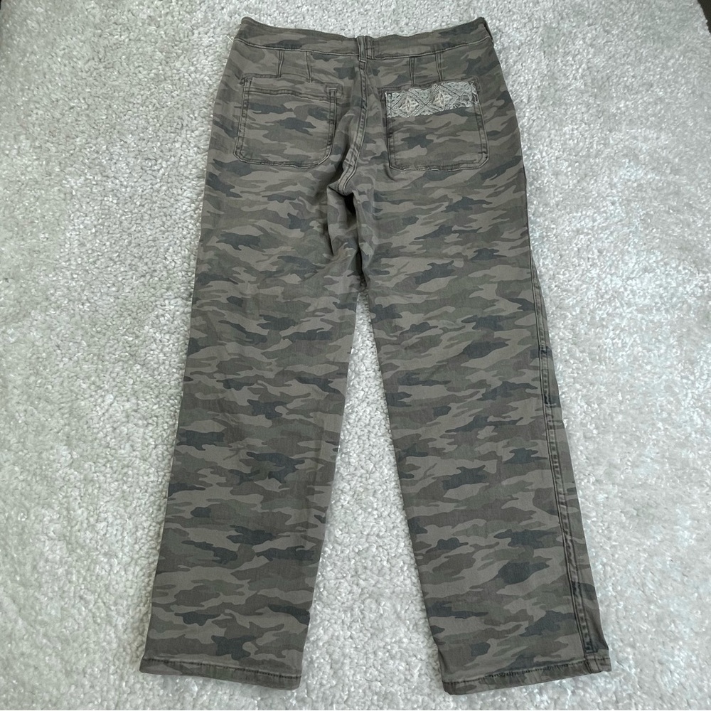 Anthropologie Mavis Pants Camo Utility Lace Feminine Military Sz 27 - Picture 2 of 9